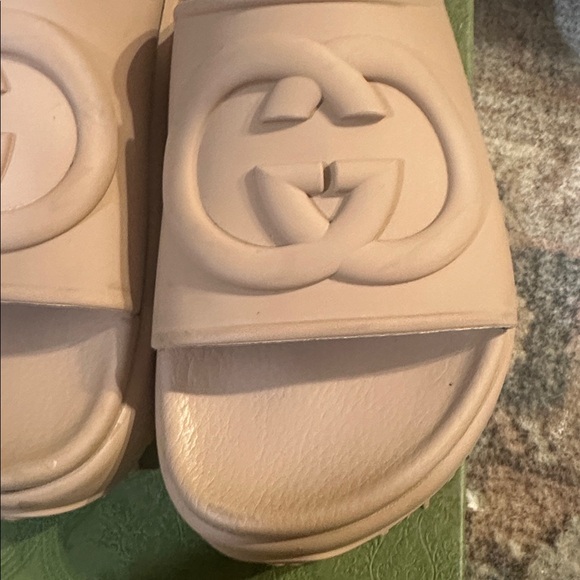 Gucci Soft Rubber Womens Interlocking G Platform Slide Sandals sz 38 - Picture 4 of 14